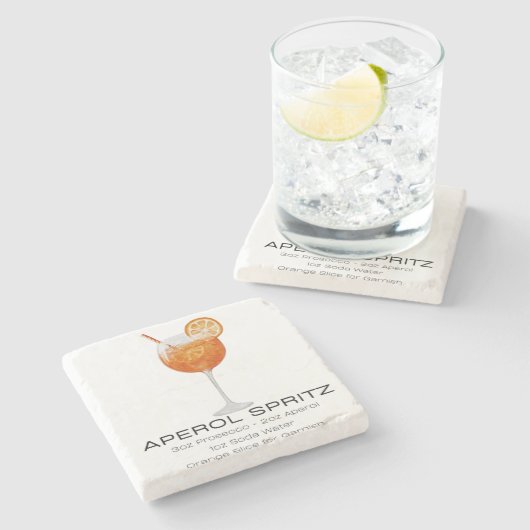 Untersetzer - Aperol Spritz (Seitenansicht)