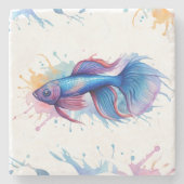 Untersetzer - Aquarellreihe: Betta Fish (Vorderseite)