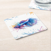 Untersetzer - Aquarellreihe: Betta Fish (angewinkelt)