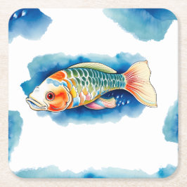 Untersetzer - Aquarellreihe: Koi Fish