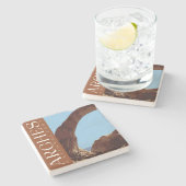 Untersetzer Arches, Nationalpark Stone Untersetzer (Seitenansicht)