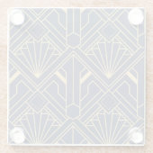 Untersetzer - Art Deco Gold Entwurf (Rückseite)