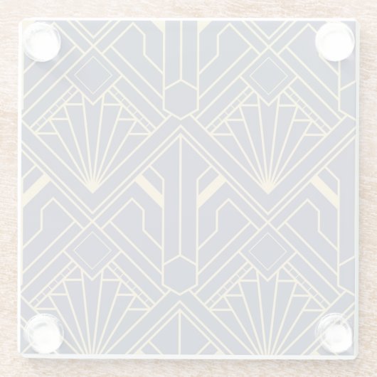 Untersetzer - Art Deco Gold Entwurf (Rückseite)