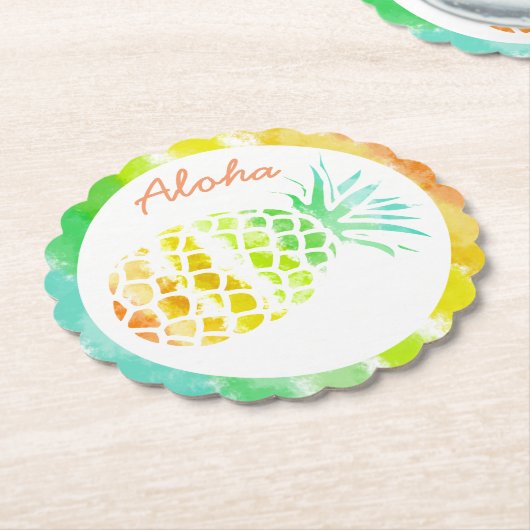 Untersetzer aus Ananas (angewinkelt)