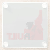 Untersetzer aus Bärenglas (Rückseite)