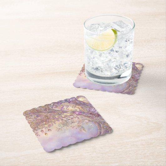 Untersetzer aus beleuchtetem Waldpapier (Vor Ort)