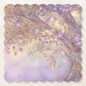 Untersetzer aus beleuchtetem Waldpapier (Vorderseite)