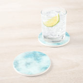 Untersetzer aus blauem Marmor Set (Seite)