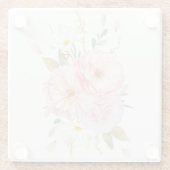 Untersetzer aus Blumenglas (Rückseite)