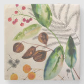 Untersetzer aus botanischem Marmor (Vorderseite)