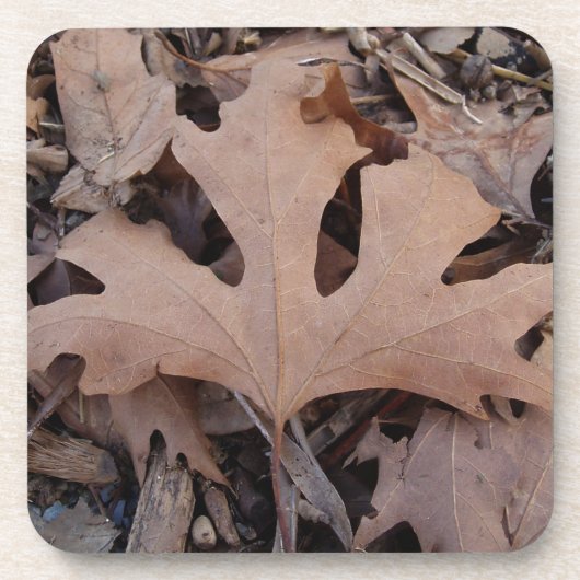 Untersetzer aus Braunleder. (Vorderseite)