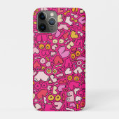 Untersetzer aus bunten Brustmustern Case-Mate iPhone Hülle (Rückseite)