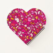 Untersetzer aus bunten Brustmustern Notizblock (Rückseite)