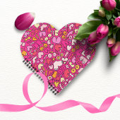 Untersetzer aus bunten Brustmustern Notizblock