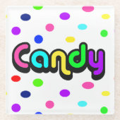 Untersetzer aus Candy-Glas (Vorderseite)