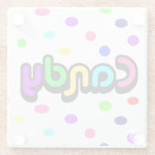 Untersetzer aus Candy-Glas (Rückseite)