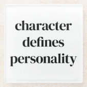 Untersetzer aus Character Glass (Vorderseite)