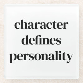 Untersetzer aus Character Glass