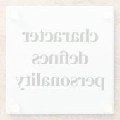 Untersetzer aus Character Glass (Rückseite)