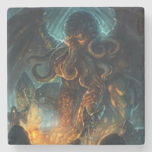 Untersetzer aus Cthulhu-Marmor