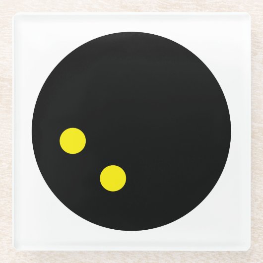 Untersetzer aus doppelgelbem Punktquadrat (Vorderseite)