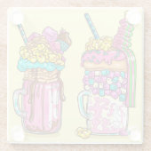 Untersetzer aus farbenfrohen Shakes (Rückseite)