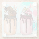 Untersetzer aus farbenfrohen Shakes (Rückseite)