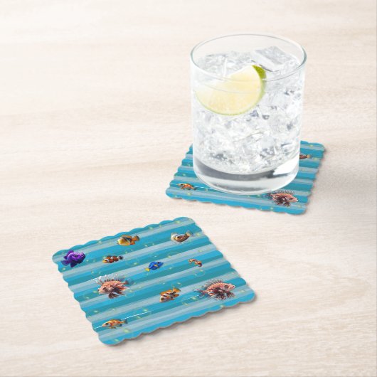 Untersetzer aus Fischkutschpapier (Vor Ort)