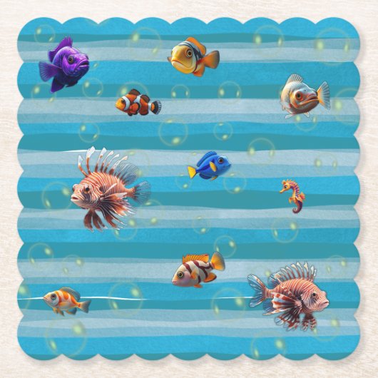 Untersetzer aus Fischkutschpapier (Vorderseite)