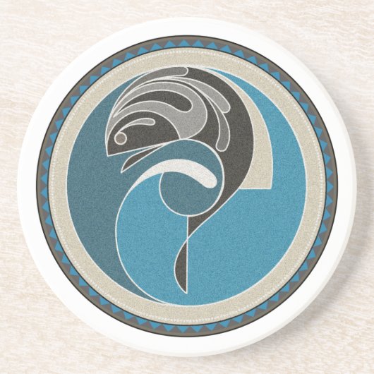 Untersetzer aus Fischsandstein (Vorne)