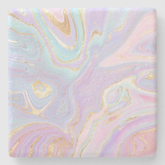 Untersetzer aus flüssigem Marmor (Vorderseite)