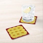 Untersetzer aus gelbem Pony 黄 牡 色 の い 丹 コ ス タ (Vor Ort)