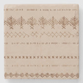 Untersetzer aus geometrisch geformtem Boho-Stamm (Vorderseite)