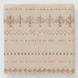 Untersetzer aus geometrisch geformtem Boho-Stamm