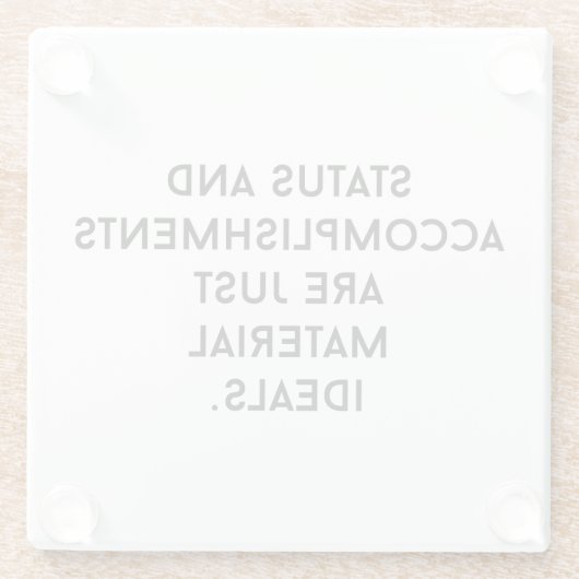 Untersetzer aus Glas (Rückseite)