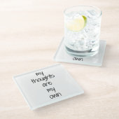 Untersetzer aus Glas (Schrägansicht)