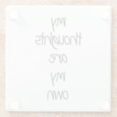 Untersetzer aus Glas (Rückseite)