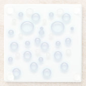 Untersetzer aus Glas - 3D-Blasen (Rückseite)