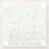 Untersetzer aus Glas - Blumen und Paisien (Rückseite)