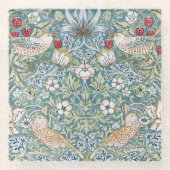 Untersetzer aus Glas - Erdbeerpicker (Vorderseite)