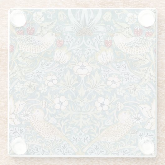 Untersetzer aus Glas - Erdbeerpicker (Rückseite)