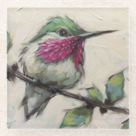 Untersetzer aus Glas - Hummingbird
