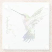 Untersetzer aus Glas - Hummingbird (Rückseite)