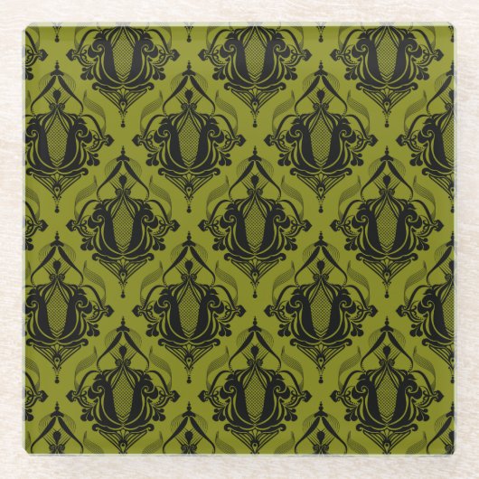 Untersetzer aus Glas in der türkischen Olivenkrone (Vorderseite)