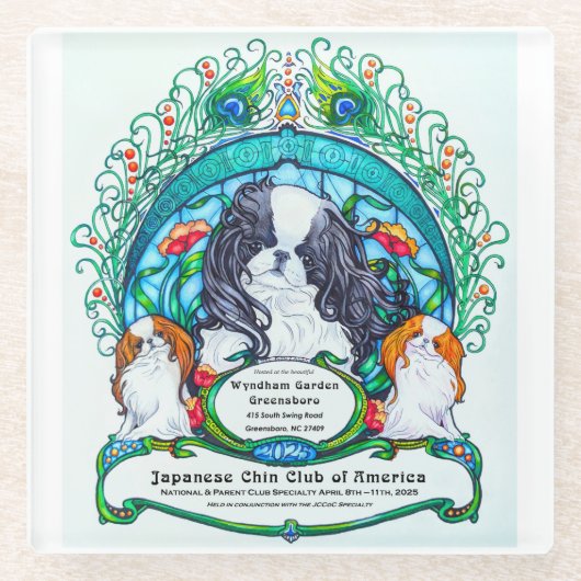 Untersetzer aus Glas - JCCA-Spezialität 2025 (Vorderseite)