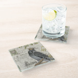 Untersetzer aus Glas - King Falcon