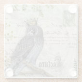 Untersetzer aus Glas - King Falcon (Rückseite)