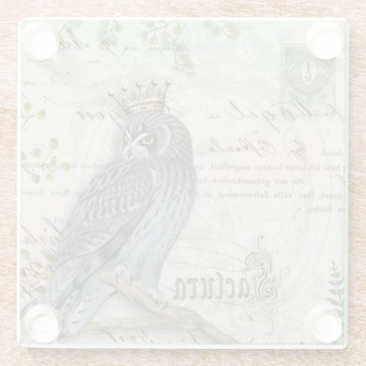 Untersetzer aus Glas - King Falcon (Rückseite)