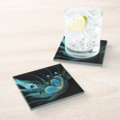 Untersetzer aus Glas/Majestic Peak/Untersetzer (Schrägansicht)