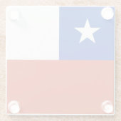 Untersetzer aus Glas mit Chile (Rückseite)